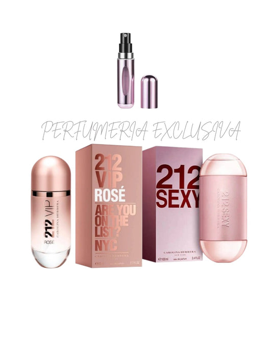 212 vip rose+212 sexy+perfumero